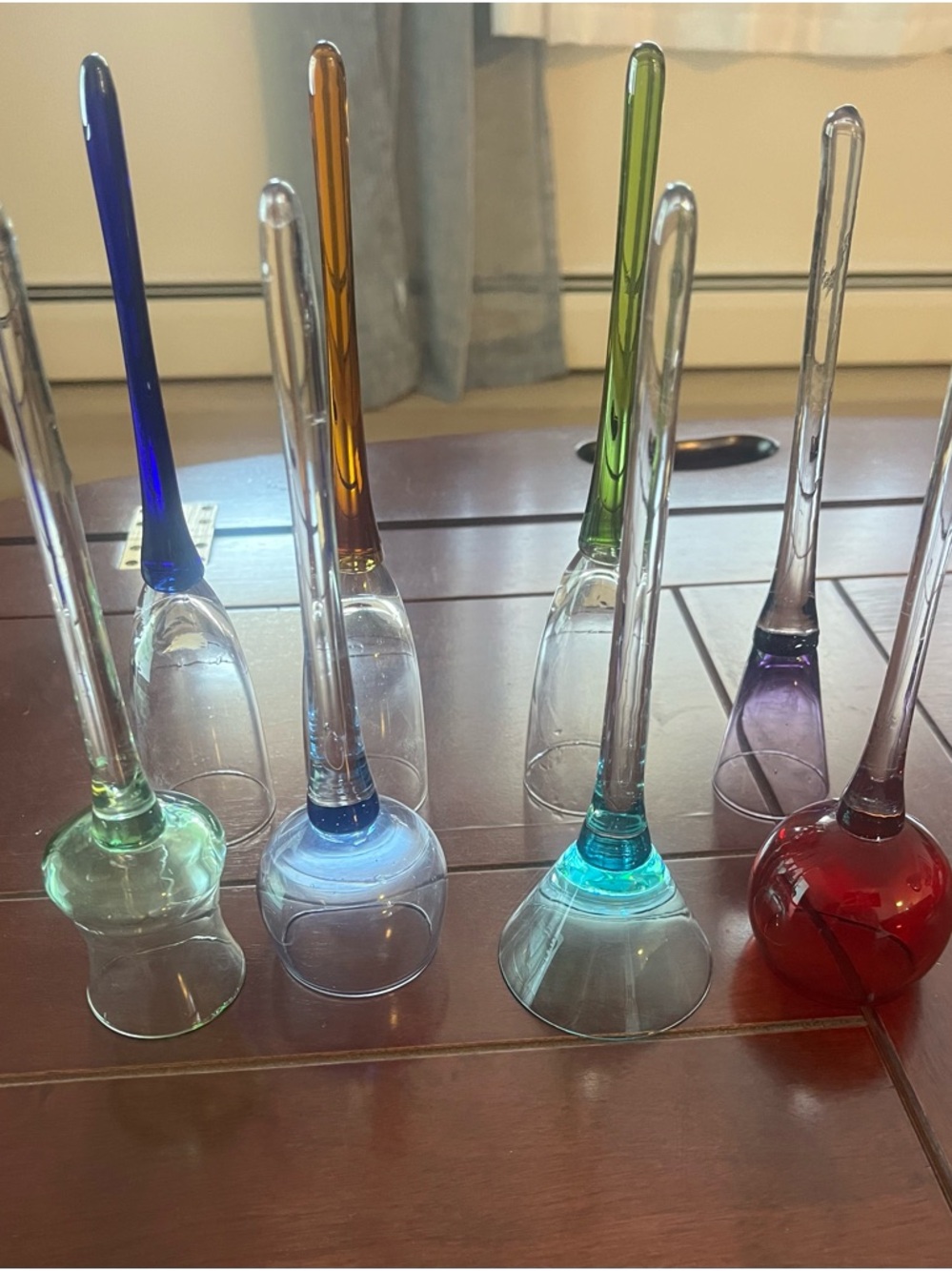 Handblown Glass barware- Multicolor Set